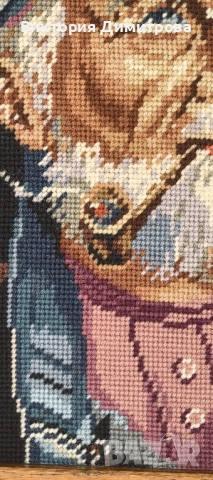 Гоблен "Рибарят" , снимка 4 - Гоблени - 51436076