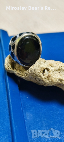 Масивен дизайнерски сребърен пръстен р-р 19мм , снимка 6 - Пръстени - 44807982