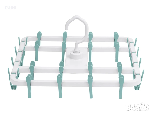 НОВ! Мини простор за дрехи с 24 щипки, снимка 3 - Сушилници - 51467695