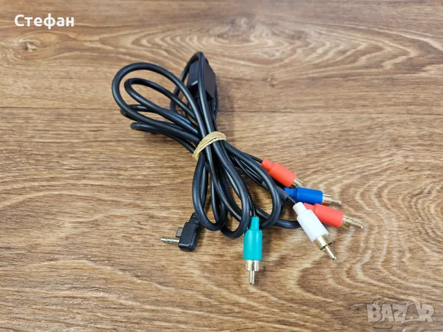 Компонентен AV TV кабел за Sony PSP 2000 и 3000 1.5 м (5 фута) позлатен кабел, поддържащ 1080i