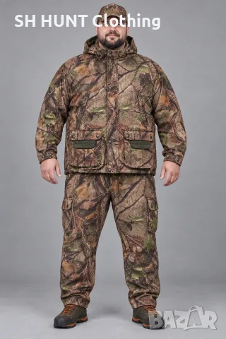 MIL-TEC HUNTING SET размер 5-6XL за лов екип с мъхеста безшумна материя - 1240