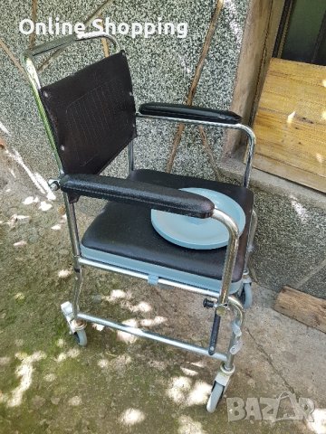 Инвалиден стол санитарен, снимка 2 - Тоалетни столове - 41480240