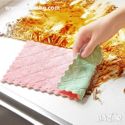 Микрофибърна кърпа, предназначена за почистване, абсорбиране и полиране - код 3274, снимка 4 - Мопове, кофи, четки и метли - 34510965