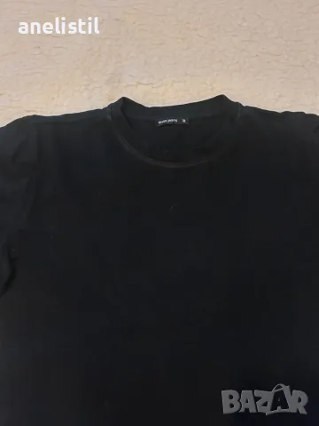 Pause Jeans черна тениска M – унисекс, ефектен принт на гърба, снимка 3 - Тениски - 55878687