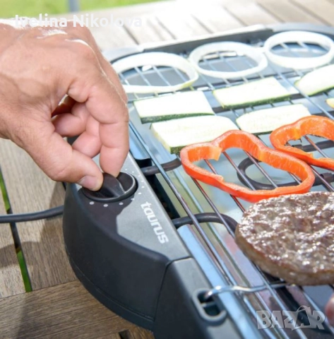 Електрическо барбекю Taurus Maxim’s Plus – 2000W, регулируем термостат, съд за вода, вътрешна и външ, снимка 3 - Барбекюта - 51531928