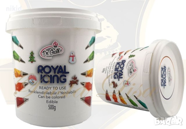 Смес за роял айсинг Royal İcing SekerSugar 500 гр белтъчна глазура за декориране на бисквитки, снимка 2 - Други - 28063367