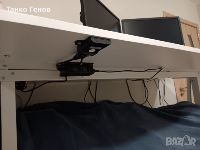 Регулируемо бюро SVANEKE 80x160, бяло, снимка 3 - Бюра - 53759279