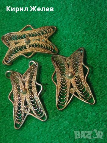 3СТАРИННИ ФИЛИГРАННИ СРЕБЪРНИ ЕЛЕМЕНТИ от ВЪЗРОЖДЕНСКА СРЕБЪРНА ГРИВНА РЪЧНА МАЙСТОРСКА РАБОТА 27134, снимка 18 - Антикварни и старинни предмети - 40921467