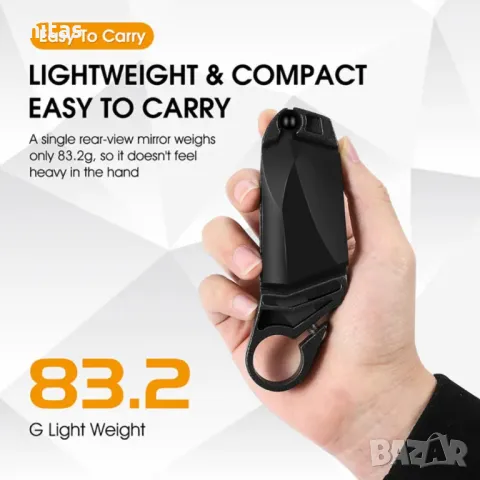 Мултифункционални огледала за велосипед, 360°, Регулируеми, Сгъваеми, снимка 5 - Аксесоари за велосипеди - 48855057