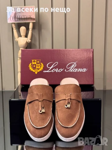 Loro Piana Дамски Затворени Чехли Лоро Пиана - Налични Различни Цветове Код E679, снимка 12 - Чехли - 51112246