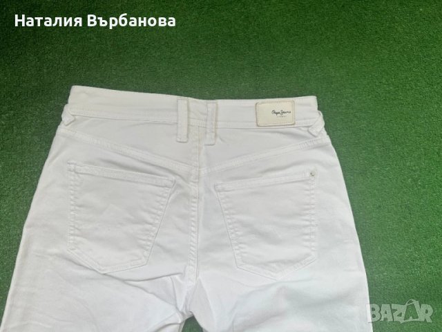 Дамски бели панталони Pepe jeans, снимка 3 - Панталони - 50973356