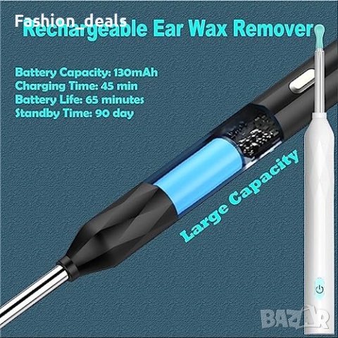 Нов Комплект за отстраняване на ушна кал/Ендоскоп за iPhone Ipad Android, снимка 7 - Други - 41577349