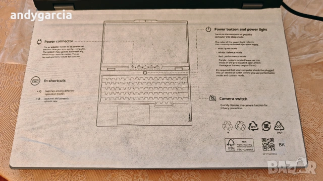 NVidia RTX 5060 8GB/Intel Core i7 13650HX/16GB RAM/1TB SSD NVME/15.6 144hz/Lenovo LOQ НОВ ГАРАНЦИЯ, снимка 10 - Лаптопи за игри - 53694468