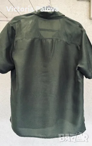 Прекрасна риза MICHELE PERETTO коприна 100%, снимка 9 - Ризи - 50084145