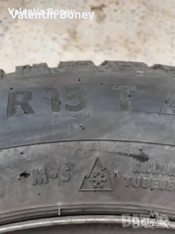Зимни гуми с джанти 185/65R15, снимка 3 - Гуми и джанти - 56339704