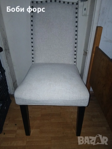 Уютен стол бял цвят , снимка 10 - Столове - 53578892