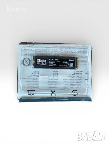 Crucial SSD P3 500GB M.2 2280 PCIE Gen3.0, снимка 2 - Твърди дискове - 53342390