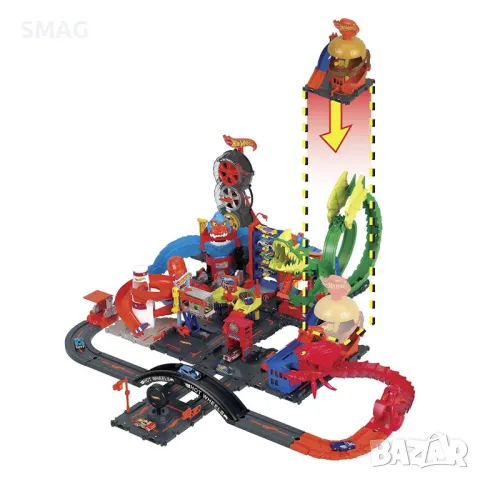 Hot Wheels City Beast Tracks - Mattel S_1213629, снимка 2 - Коли, камиони, мотори, писти - 47977272