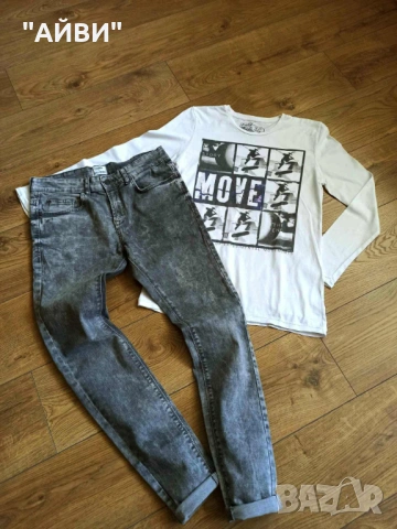 ZARA, PUL & BEAR детски дънки и блузки, снимка 2 - Детски панталони и дънки - 53036050