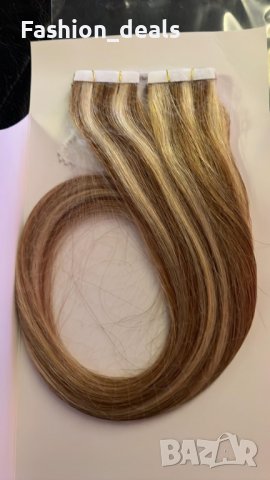 Нова удължаваща коса ленти Треса удължения Прическа 45см жена красота, снимка 8 - Други - 40121004
