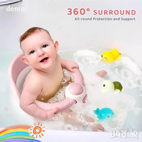 Бебешка седалка за къпане за бебета/прохождащи деца 6-24 месеца, снимка 3 - Други - 49507672