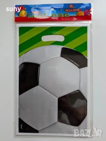 Найлонови торбички футбол,чашки,чинийки,балони,картонена торта,покривка,сламки,шапки, снимка 4 - Други - 50392318