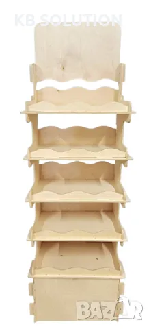 Рекламен стелаж от дърво