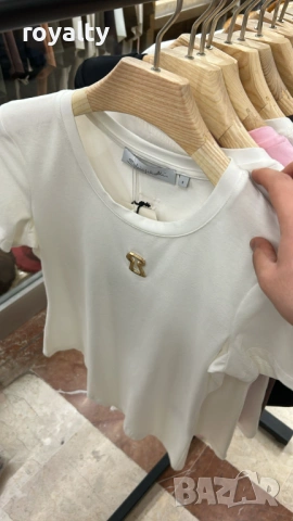 Нова Бяла Дамска Тениска 