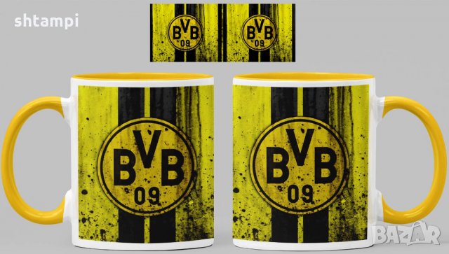 Чаша Борусия Дортмунд Borussia Dortmund Керамична, снимка 1 - Фен артикули - 34783906