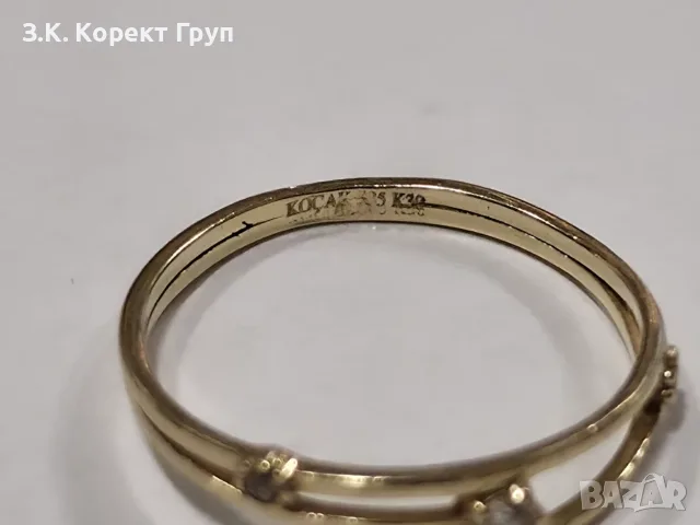 Дамски златен пръстен 14К 585 / 1,34 гр., снимка 5 - Пръстени - 55782629