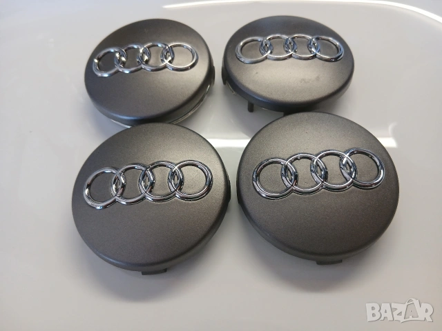 Капачки за джанти Ауди сиви 56/59, снимка 2 - Аксесоари и консумативи - 53785476