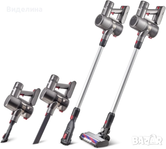 Вертикална акумулаторна прахосмукачка Voltz 250W, 2500mAh, снимка 2 - Прахосмукачки - 52939027