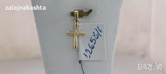 Нов Златен кръст-0,84гр/14кр, снимка 3 - Колиета, медальони, синджири - 52164363