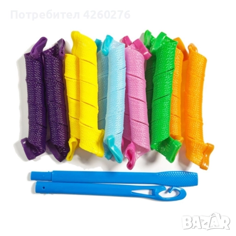 Ролки за вълнообразни къдрици, снимка 4 - Аксесоари за коса - 52077181