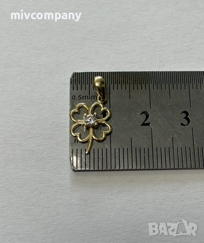 Златна висулка(детелина) 0.66гр., снимка 5 - Колиета, медальони, синджири - 53538576