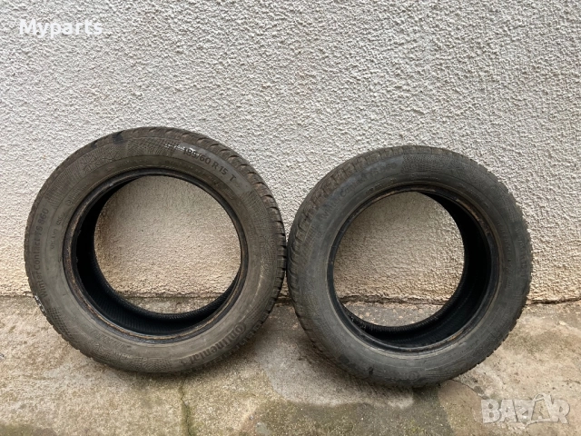 Зимни гуми Continental 2 броя 185/60R15, снимка 2 - Гуми и джанти - 52437041