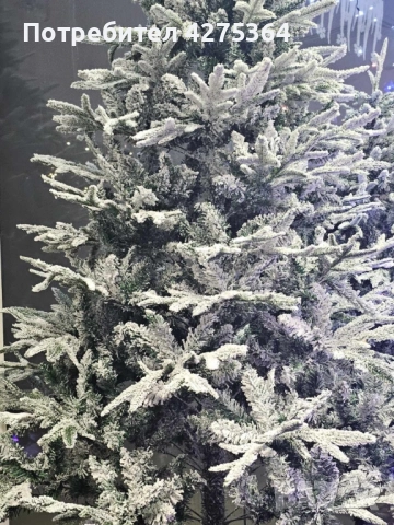 Изкуствена елха K r i n g Melbourne,  Цялата заснежена с метална стойка., снимка 6 - Декорация за дома - 52218918