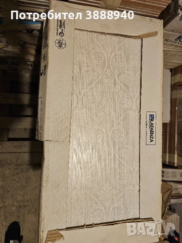 Гранитогресни плочки "Lafaenza"- бяло/сиво/орнамент 