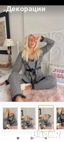 нов дамски домашен комплект тип пижама , снимка 10 - Пижами - 52632264