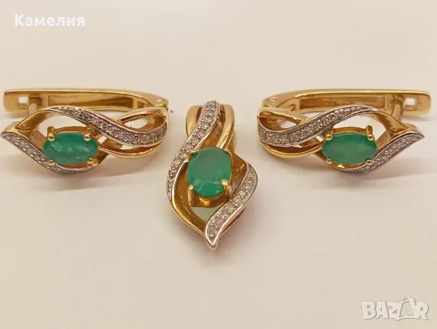 Руско злато. Комплект, снимка 2 - Бижутерийни комплекти - 56019532