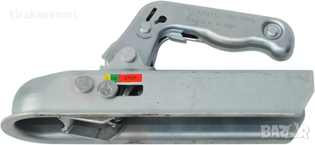 Заключваща лапа тип квадрат за теглич 50мм – за ремарке до 800 кг, неръждаема стомана, снимка 4 - Аксесоари и консумативи - 51033583