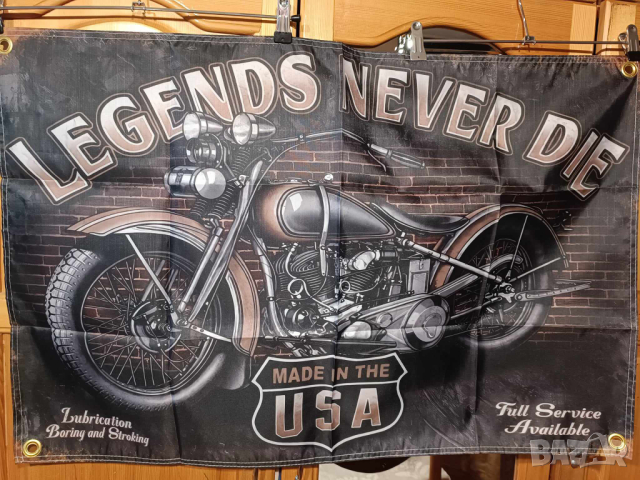 Legends Never Die -Made In the USA Flag, снимка 3 - Аксесоари и консумативи - 44687388