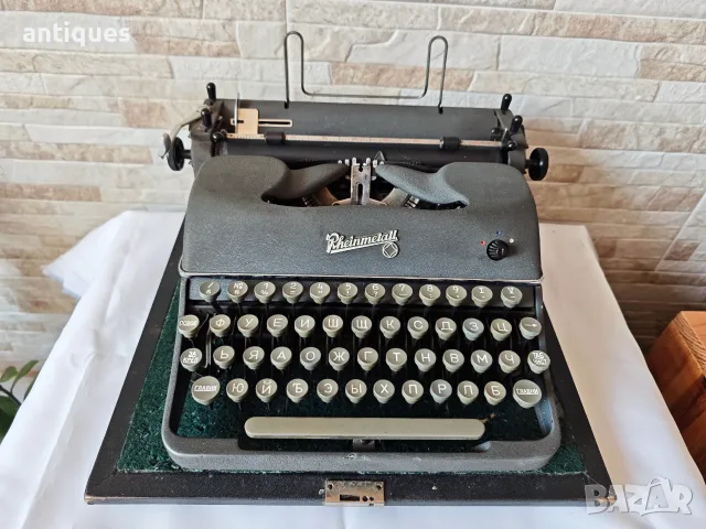 Стара пишеща машина Rheinmetall KsT - Made in Germany - 1950"год. - Антика, снимка 2 - Антикварни и старинни предмети - 55886870