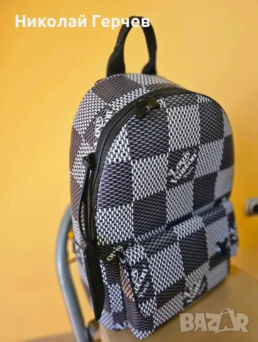 Уникална унисекс раница Louis Vuitton – сив цвят Оригинална и стилна раница Louis Vuitton, снимка 2 - Раници - 56230414