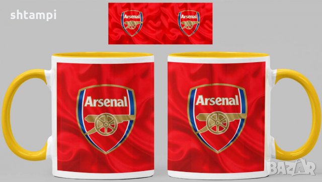 Чаша Арсенал Arsenal  Керамична, снимка 7 - Фен артикули - 34782790