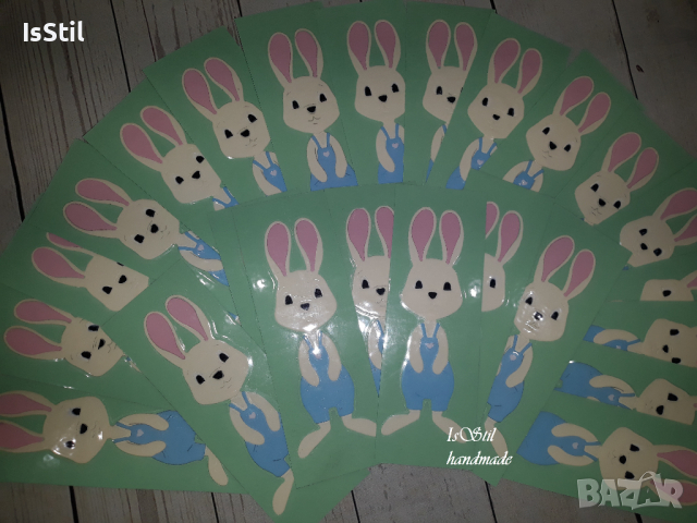 Книгоразделители зайче, подарък Великден, разделители за книги, подаръци за ученици, първокласници, снимка 1