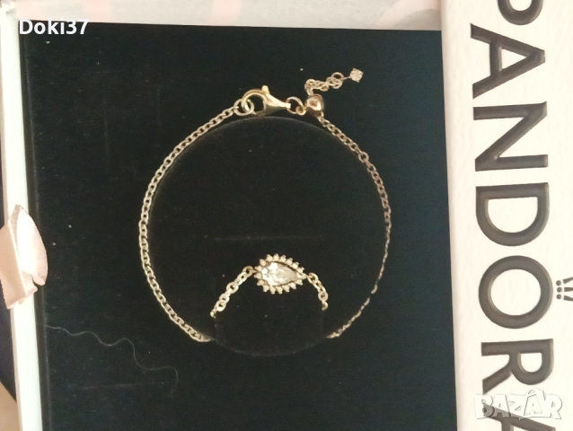 Сребърна нова гривна на Pandora , снимка 2 - Гривни - 51625559