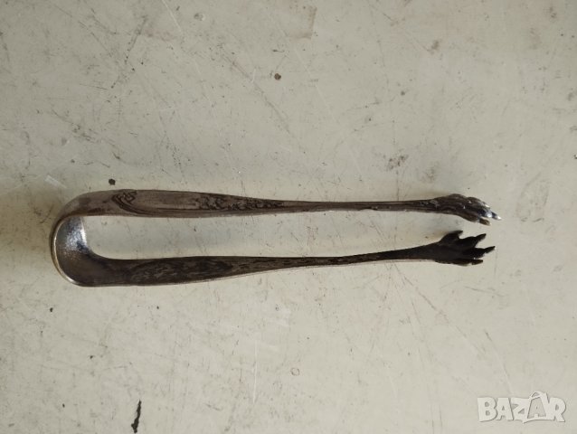 посребрена щипка за лед,захар, снимка 2 - Други ценни предмети - 42699472