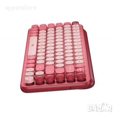 Клавиатура Безжична Logitech Heartbreaker Pink POP Keys Механична с осем сменяеми клавиша за емоджи, снимка 3 - Клавиатури и мишки - 41916940