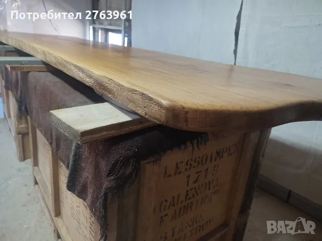 Дървен плот от вековен дъб, снимка 10 - Маси - 56249631
